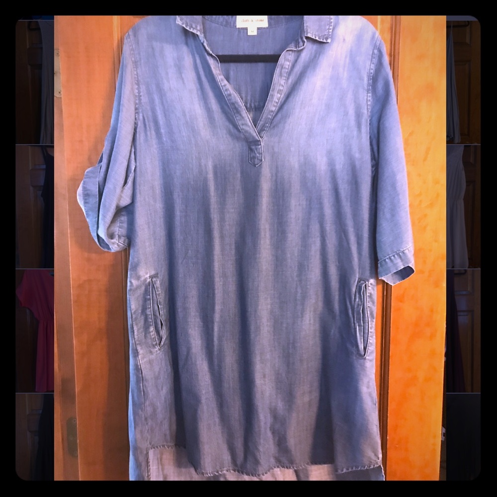 Blue jean jacket dress